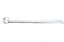 Percha recta con tope para tubo rectangular delgado de 40 cm