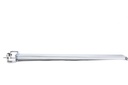 Percha recta con tope para tubo rectangular delgado de 40 cm