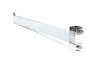 Percha recta con tope para tubo rectangular delgado de 40 cm
