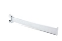 Percha recta con tope para tubo rectangular delgado de 40 cm