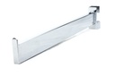 Percha recta con tope para tubo rectangular delgado de 40 cm