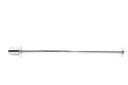 Percha cromada con tope para tablero/madera, 8 mm