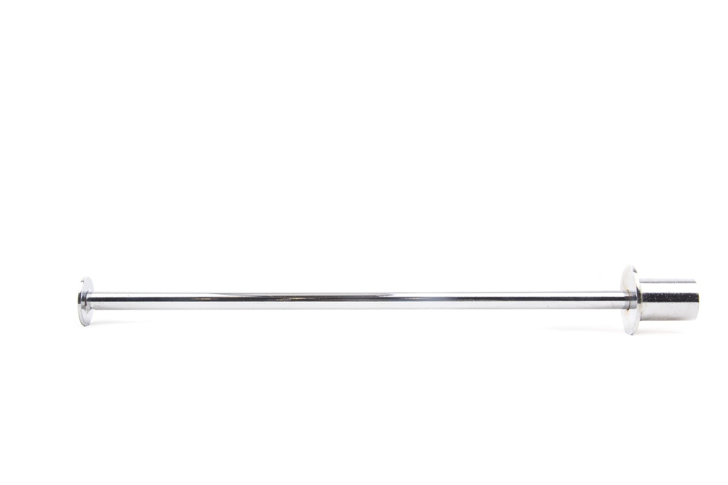 Percha cromada con tope para tablero/madera, 8 mm