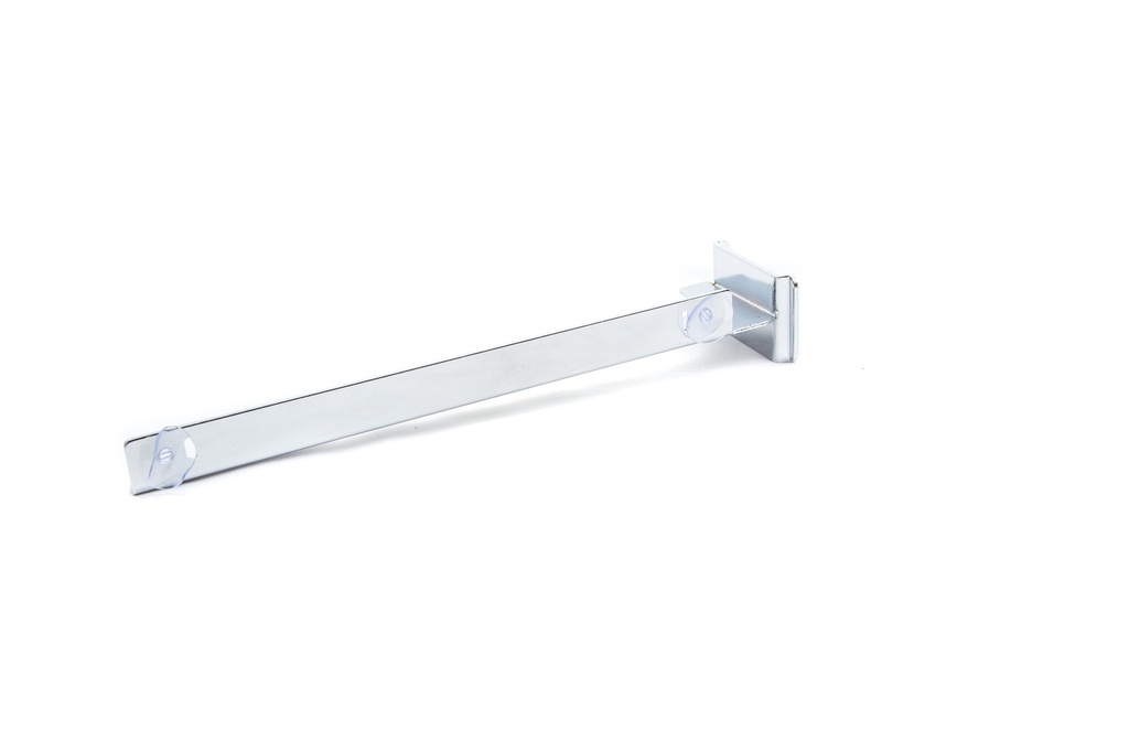 Soporte/estante de vidrio simple para ranura estrecha, 30 cm