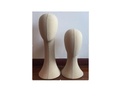 Cabeza de Hombre de Lino Beige 40 cm
