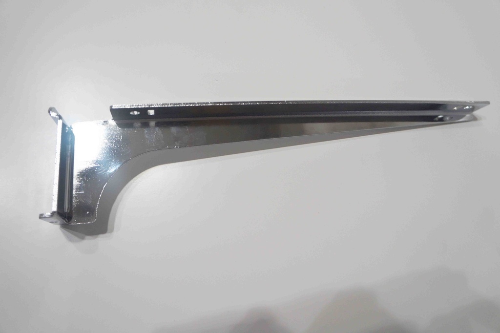 Soporte/estante de vidrio simple para ranura estrecha, 30 cm