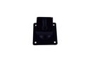 Base ajustable para tubo cuadrado negro 38X38mm