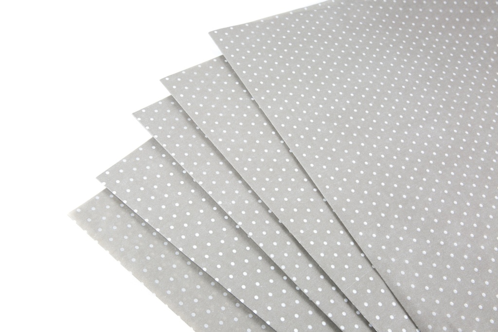 Papel Tisú Puntos Blancos sobre Fondo de Chocolate 62X86cm 100 unidades