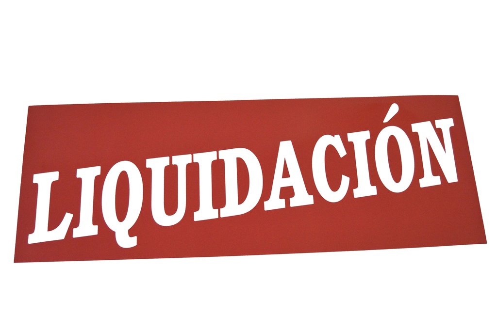 Banner de LIQUIDACIÓN 100X35 cm