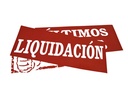 Banner de LIQUIDACIÓN 100X35 cm
