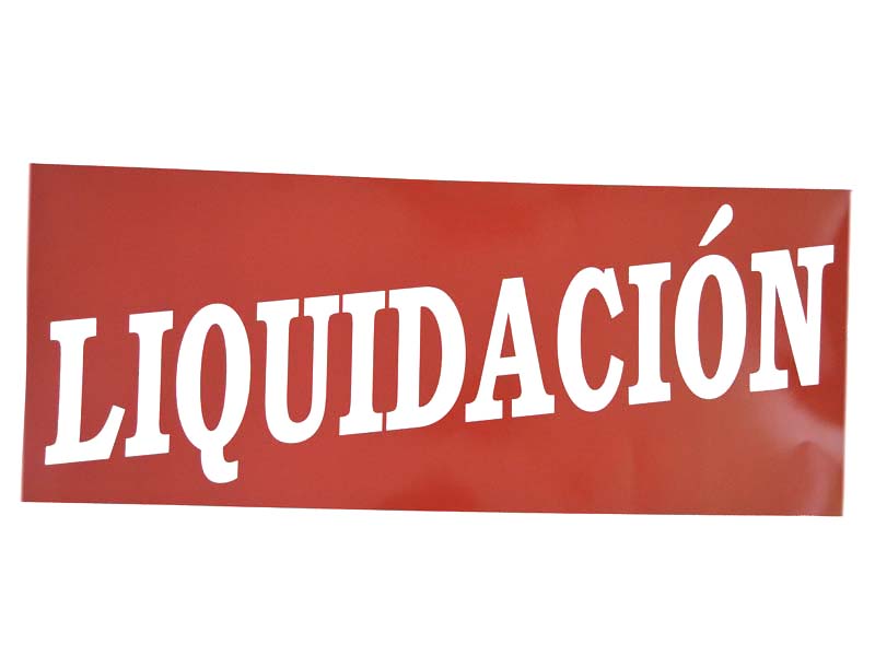 Banner de LIQUIDACIÓN 100X35 cm