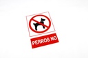 Señal Prohibido Perros 21X30 cm