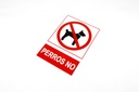 Señal Prohibido Perros 21X30 cm