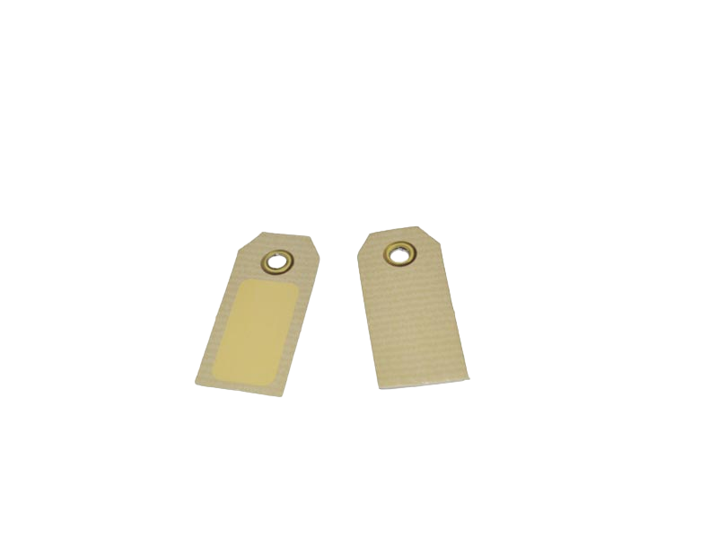 Etiqueta Troquelada Kraft con Marco 1.5X3.4cm 200/Paq