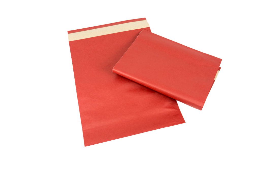 Sobre Rojo de Papel Fuerte 39X30+12cm 50 unidades