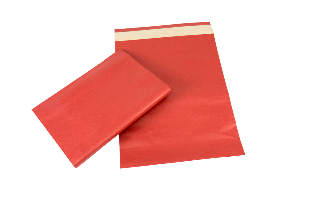Sobre Rojo de Papel Fuerte 39X30+12cm 50 unidades