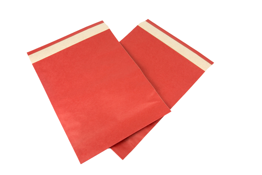 Sobre Rojo de Papel Fuerte 39X30+12cm 50 unidades