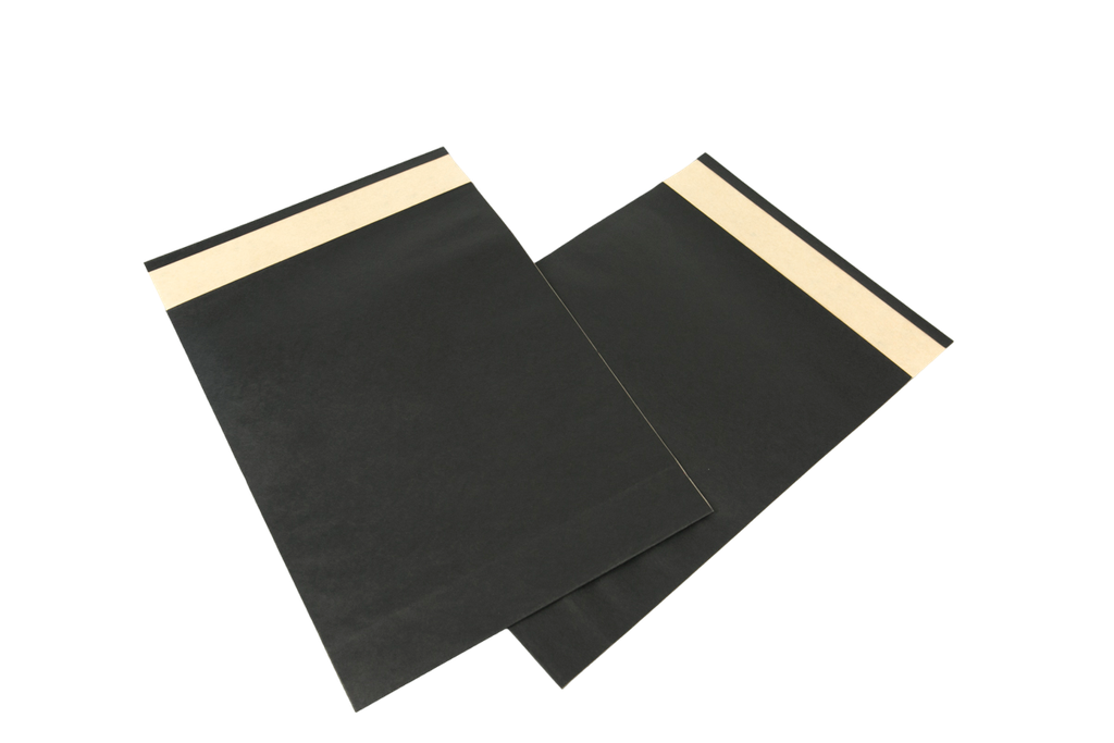 Sobre Negro Papel Fuerte 39X30+12 50 unidades