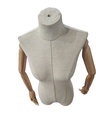 Maniquí Tela Amarillo Sin Brazo Sin Cabeza