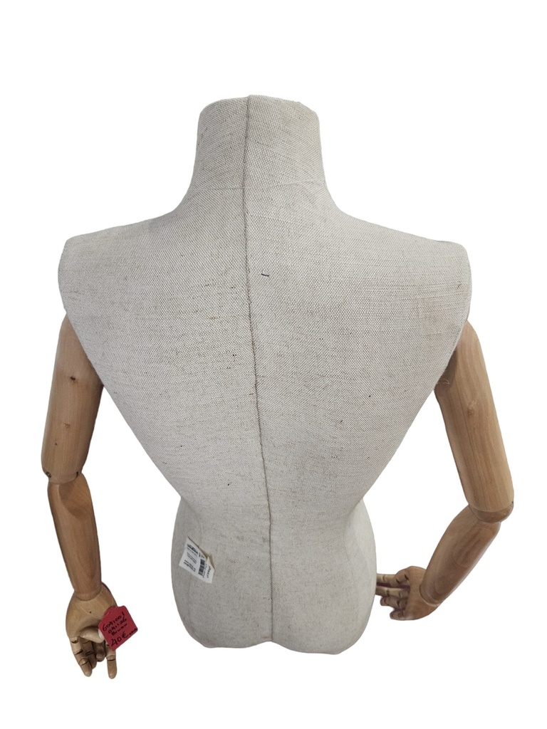 Maniquí Tela Amarillo Sin Brazo Sin Cabeza