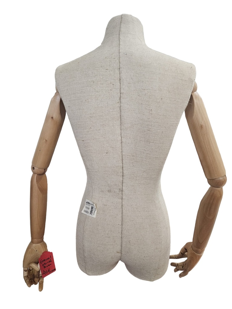 Maniquí Tela Amarillo Sin Brazo Sin Cabeza