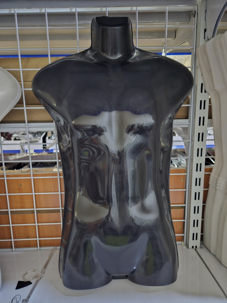 Silueta Hombre Medio Cuerpo Color Negro