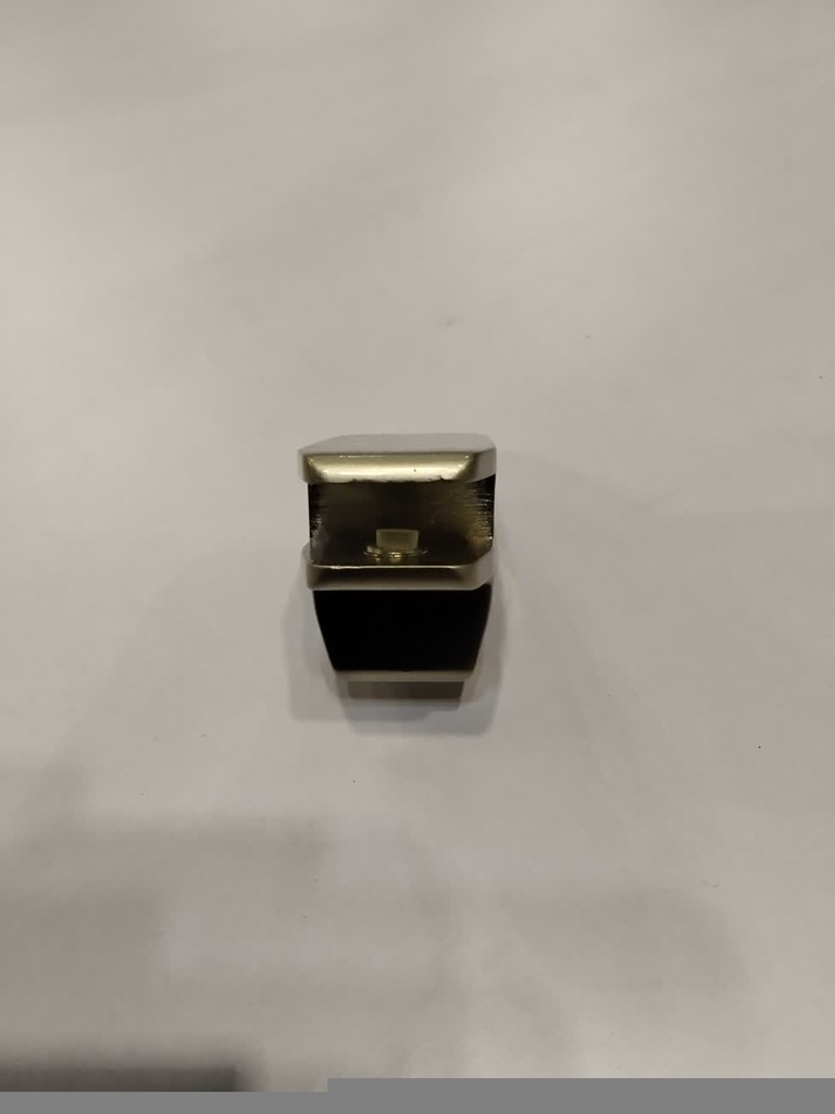 Conector Cristal T 6mm Acero Inox.