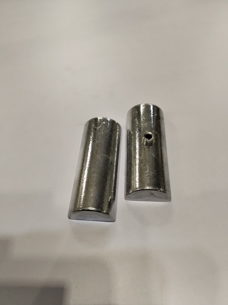 Conector Redondo Acero Inoxidable.
