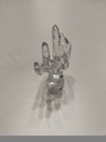 Acrílico para Anillos con Forma de Mano Translucido
