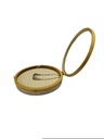 Expositor para Anillo con Tapa en Lino y Madera Redondo