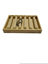 Expositor para Anillos 6 Palos Madeli y Lino