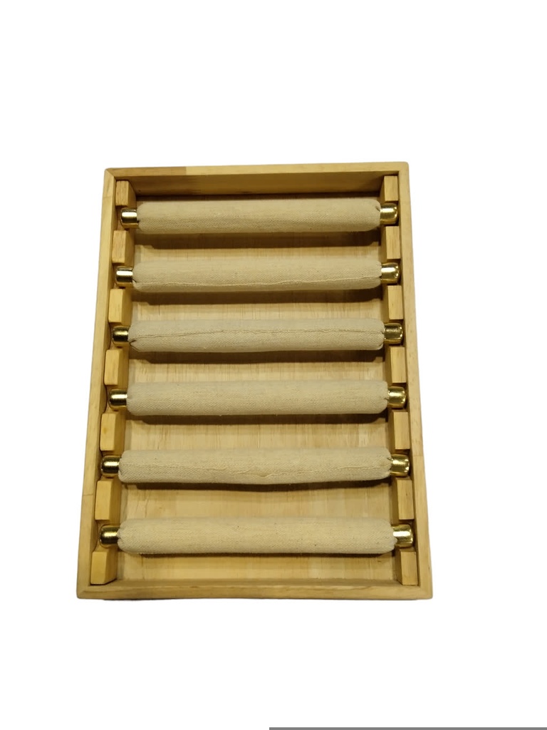 Expositor para Anillos 6 Palos Madeli y Lino