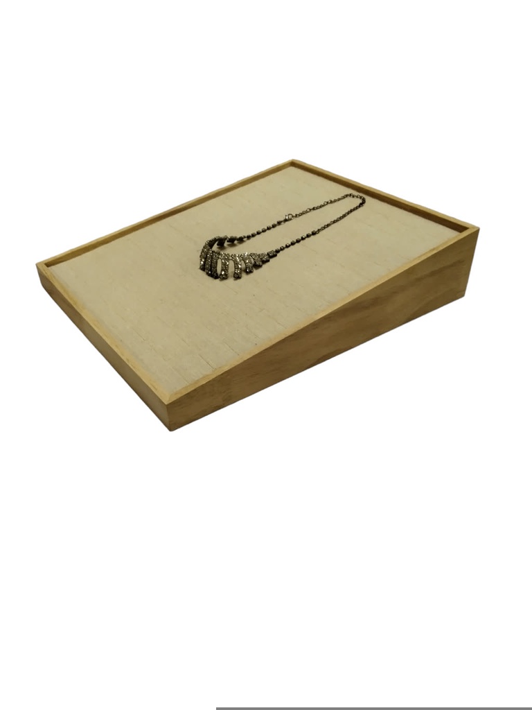 Expositor para 91 Anillos Madera y Lino