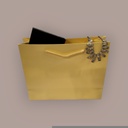 Bolsa de Lujo con Cordón 25X9X20cm Crema 12 unidades