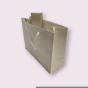 Bolsa de Lujo con Asa de Cordón 35X9X25cm Blanca 12 unidades