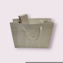 Bolsa de Lujo con Asa de Cordón 35X9X25cm Blanca 12 unidades