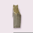 Bolsa de Lujo con Asa de Cordón 35X9X25cm Blanca 12 unidades