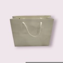 Bolsa de Lujo con Asa de Cordón 35X9X25cm Blanca 12 unidades
