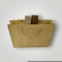 Bolso de Lujo con Cordón 35X9X25cm Crema 12 unidades