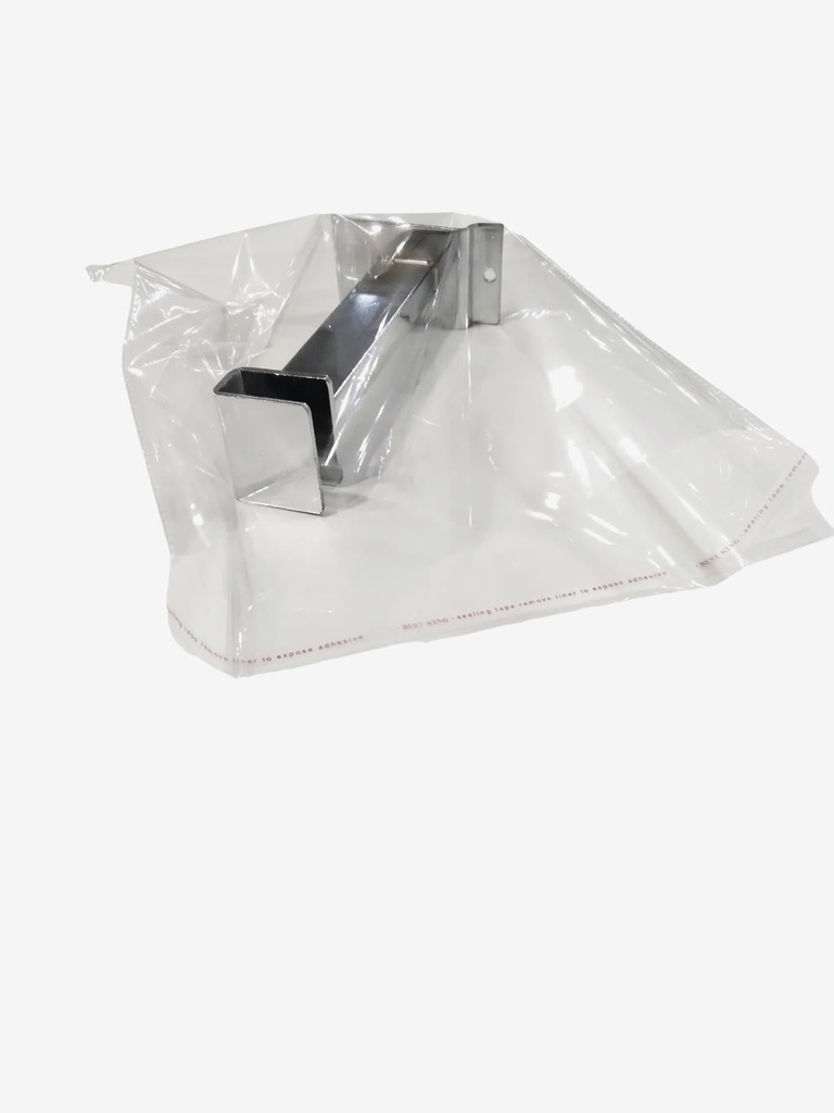 Bolsa de plástico con solapa adhesiva 24X26+3 cm