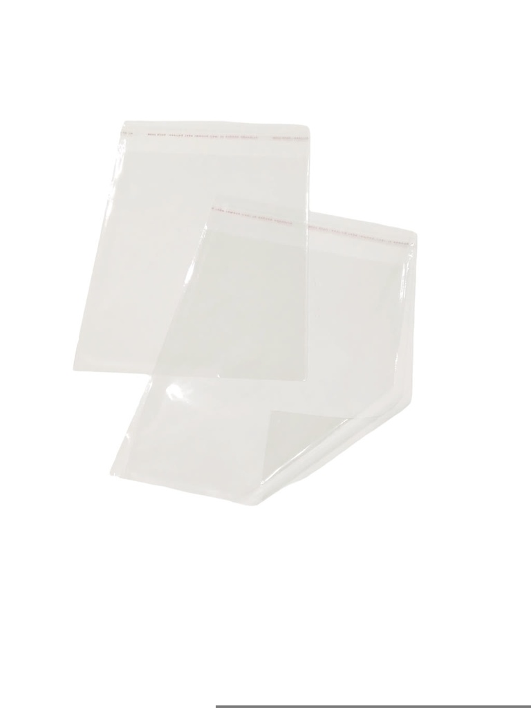 Bolsa de 14X18+4CM con solapa adhesiva, 100 unidades