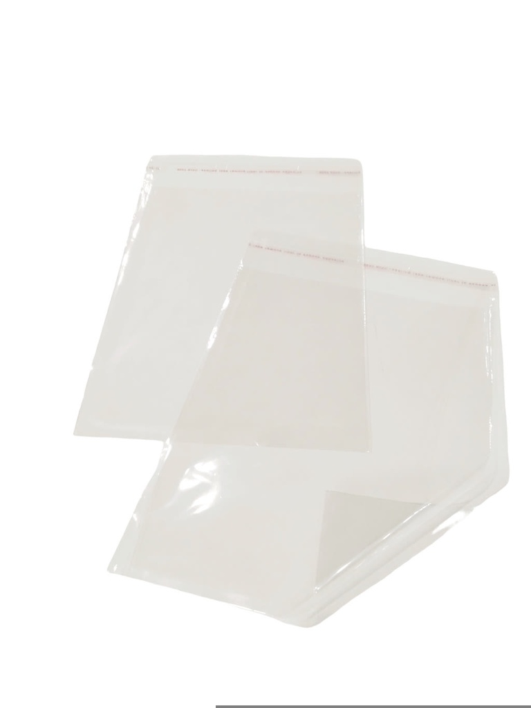 Bolsa de 14X18+4CM con solapa adhesiva, 100 unidades