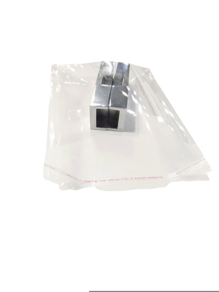 Bolsa de 14X18+4CM con solapa adhesiva, 100 unidades