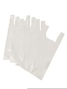 Bolsa de plástico tipo camiseta blanca 70/200 Reciclada 35X50 cm