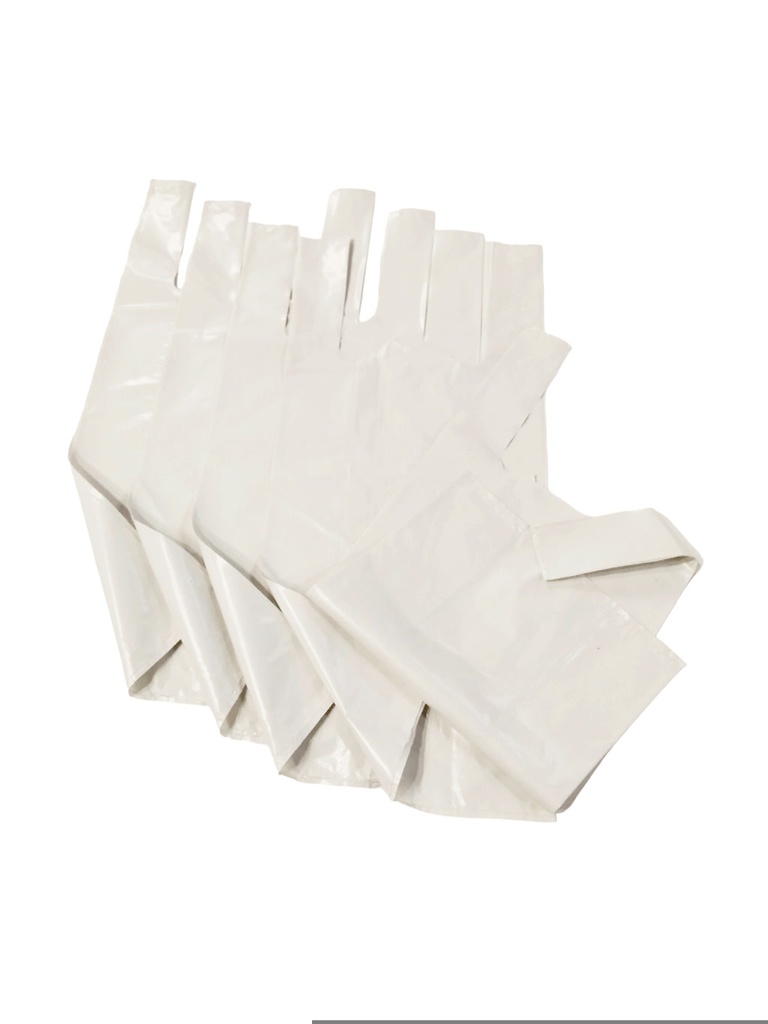 Bolsa de plástico tipo camiseta blanca 70/200 Reciclada 35X50 cm