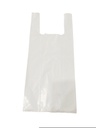 Bolsa de plástico tipo camiseta blanca 70/200 Reciclada 35X50 cm