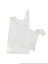 Bolsa de plástico tipo camiseta blanca 70/200 Reciclada 35X50 cm