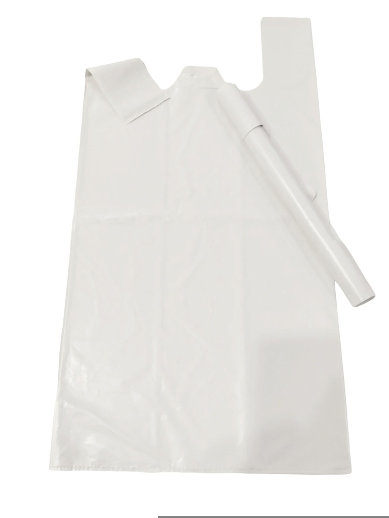 Bolsa de plástico para camiseta blanca 70% reciclada 50X60 CM