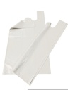 Bolsa de plástico para camiseta blanca 70% reciclada 50X60 CM