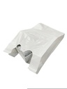 Bolsa de plástico para camiseta blanca 70% reciclada 50X60 CM